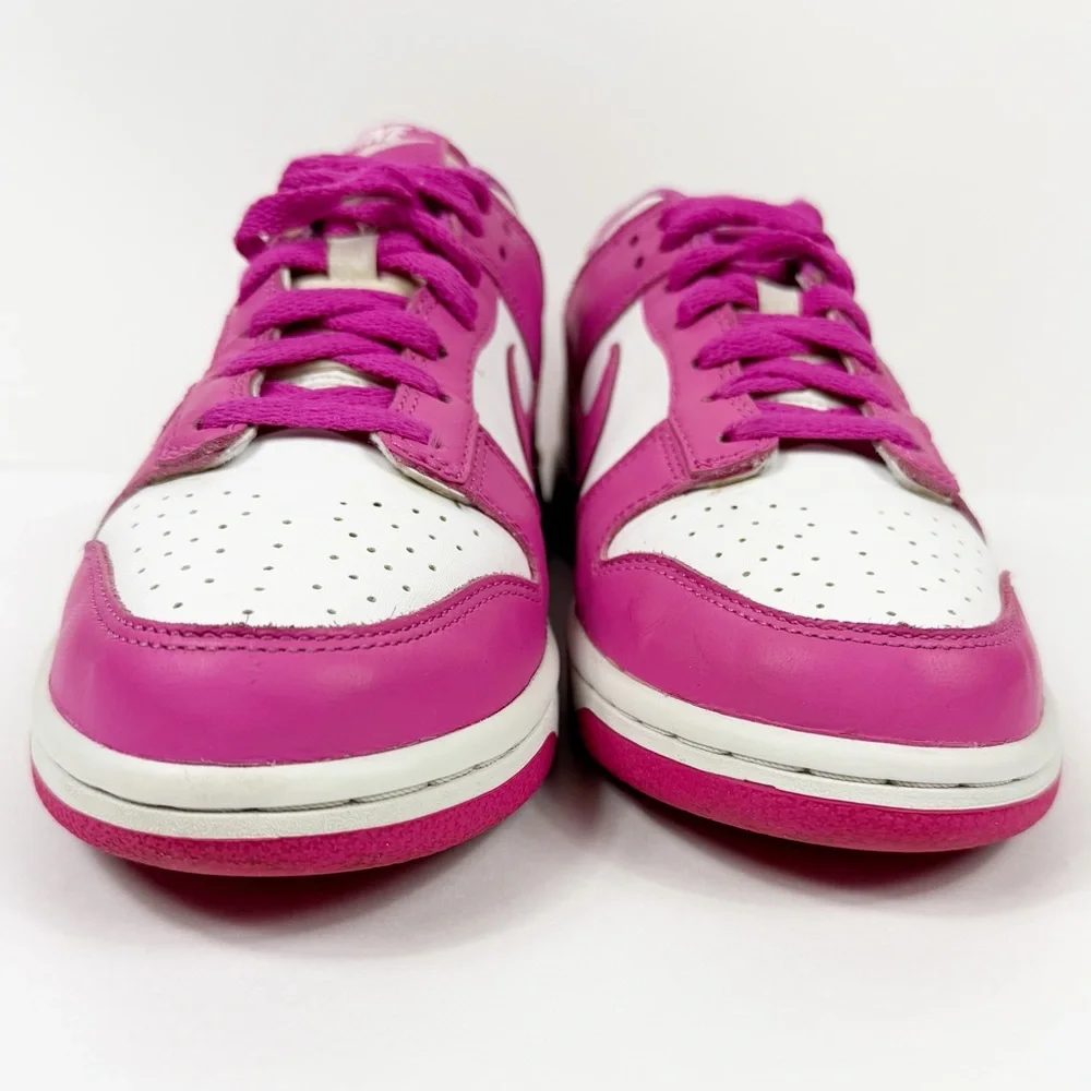 Nike Dunk Low‎ Fuchsia Pink & White 5.5 - Picture 2 of 8